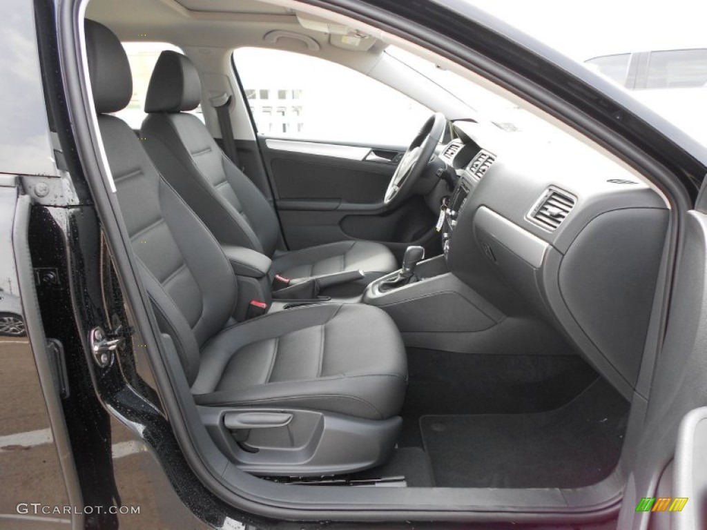 Titan Black Interior 2012 Volkswagen Jetta TDI Sedan Photo #66093504