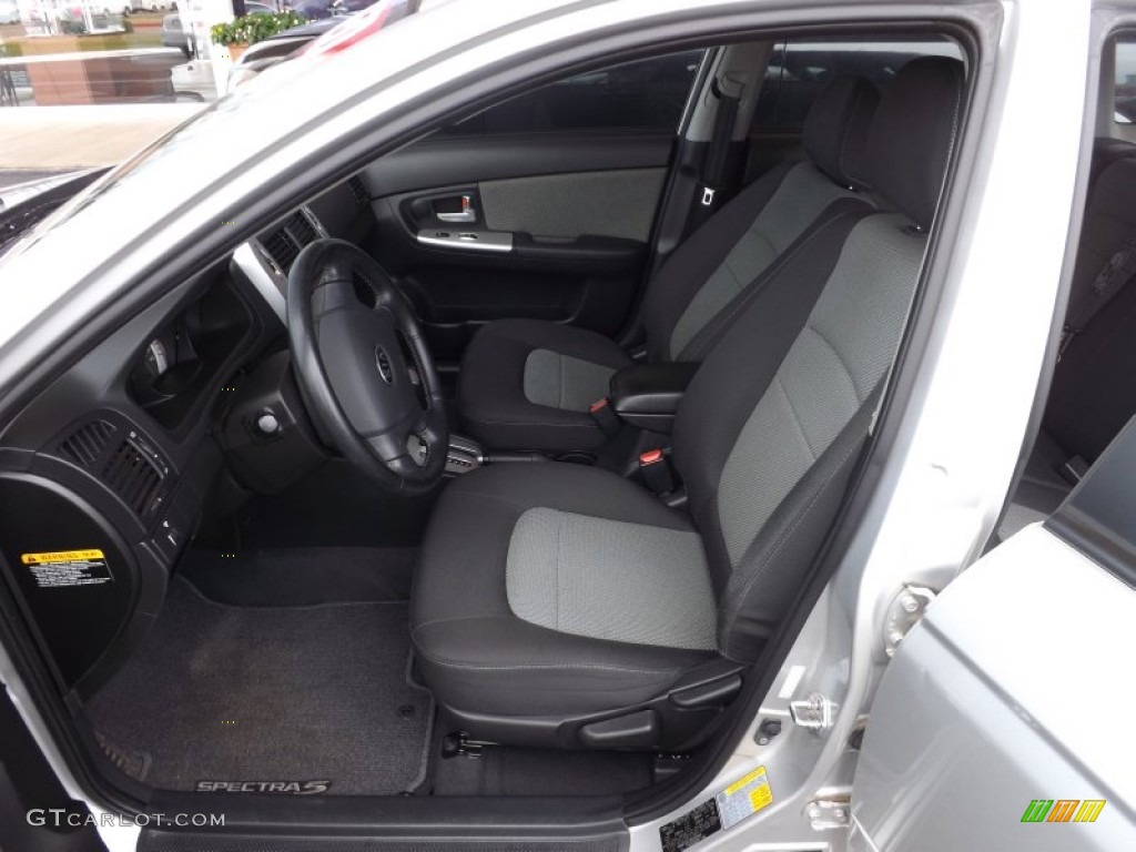 Black Interior 2008 Kia Spectra 5 SX Wagon Photo #66093813