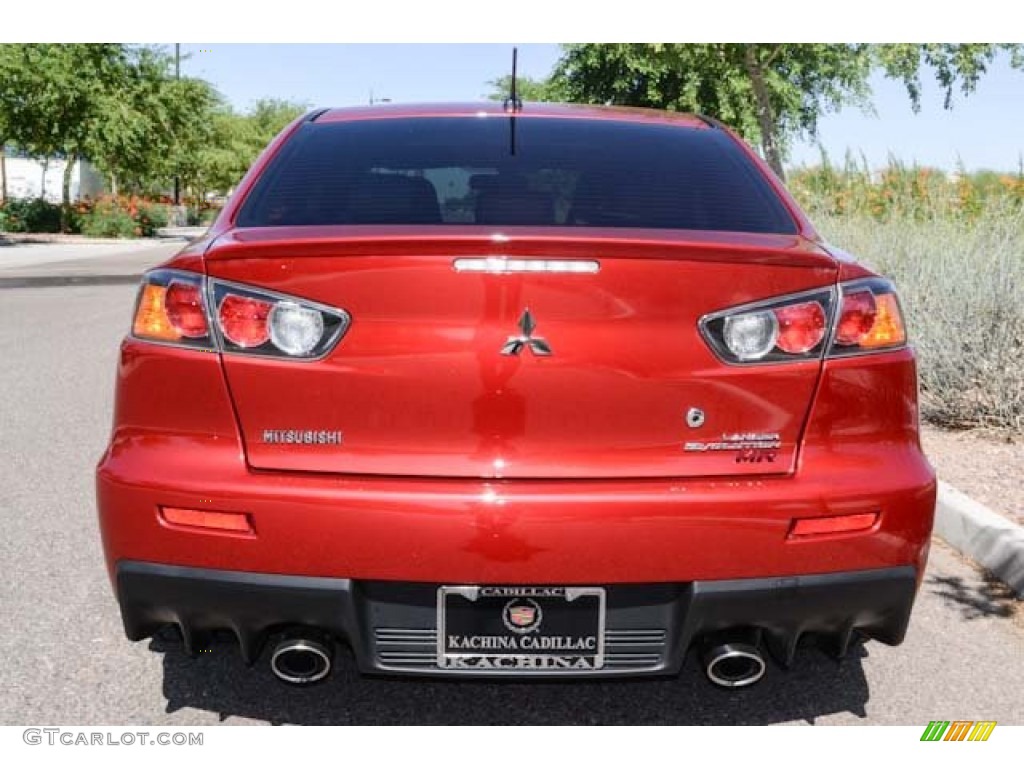 2010 Lancer Evolution MR Touring - Rotor Glow Orange Metallic / Black Full Leather photo #8