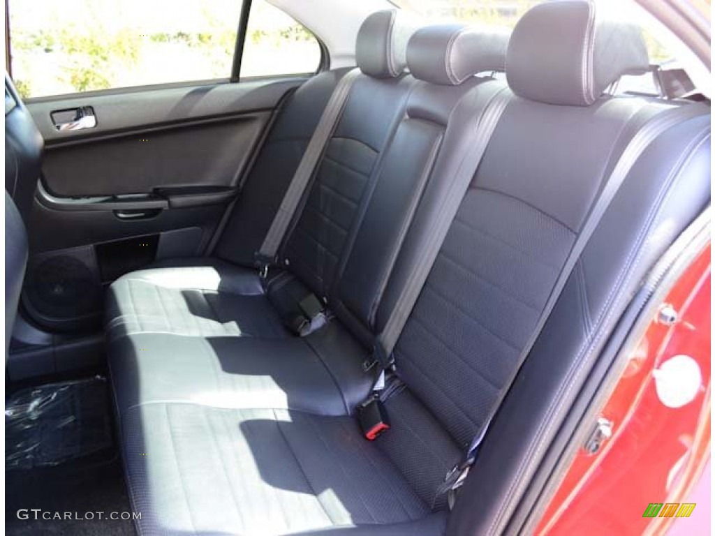 Black Full Leather Interior 2010 Mitsubishi Lancer Evolution MR Touring Photo #66094041
