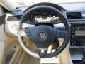 2012 Volkswagen Passat Cornsilk Beige Interior Steering Wheel Photo
