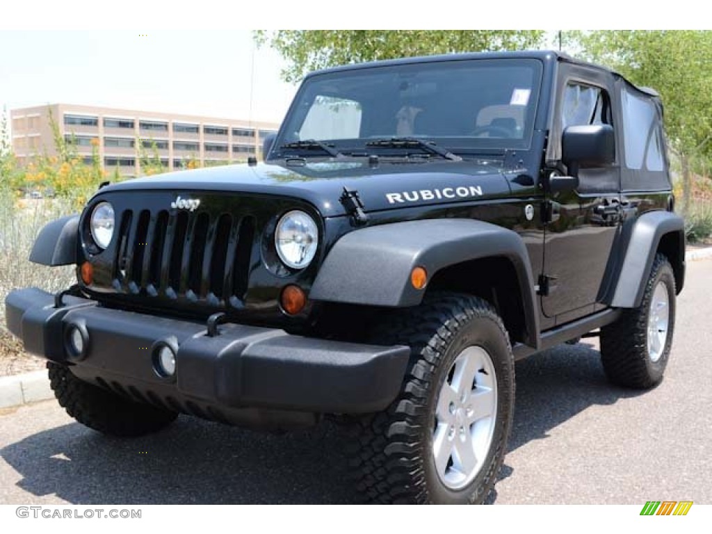 2011 Wrangler Rubicon 4x4 - Black / Black photo #7