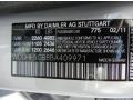 775: Iridium Silver Metallic 2011 Mercedes-Benz E 350 Sedan Color Code