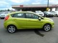 2011 Lime Squeeze Metallic Ford Fiesta SES Hatchback  photo #2