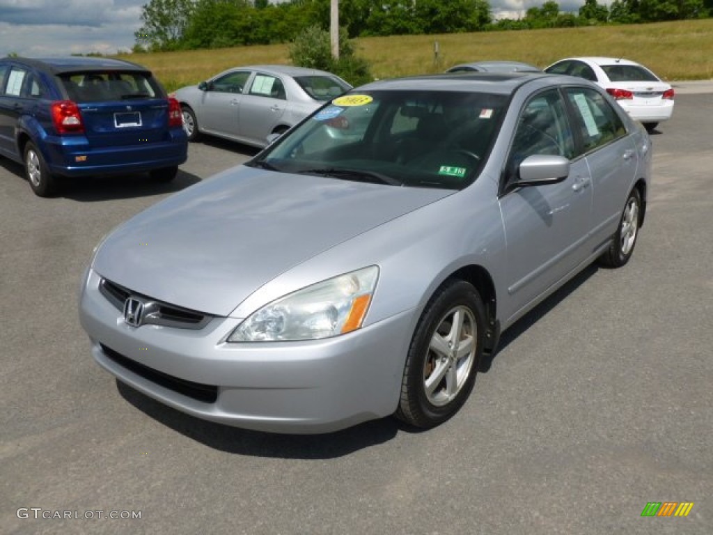 2003 Accord EX-L Sedan - Satin Silver Metallic / Black photo #3