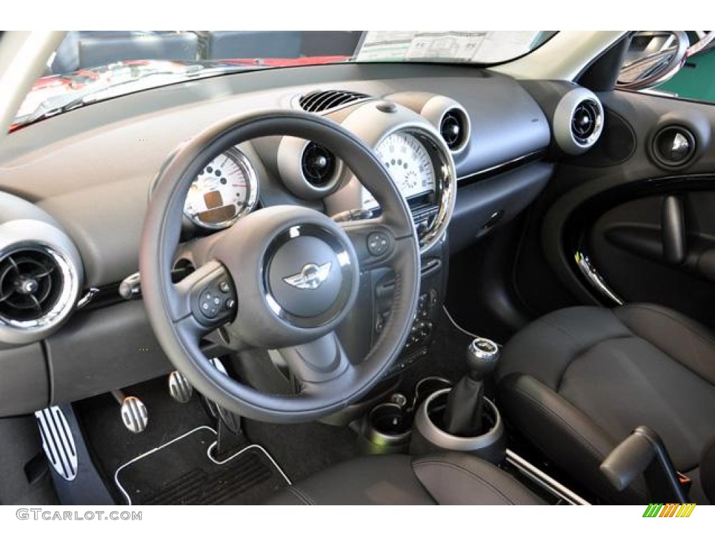 Carbon Black Interior 2012 Mini Cooper S Countryman All4 AWD Photo #66096036