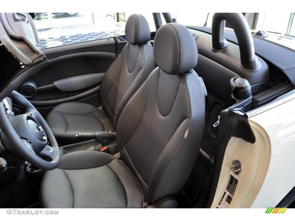 Carbon Black Interior 2012 Mini Cooper Roadster Photo #66096141