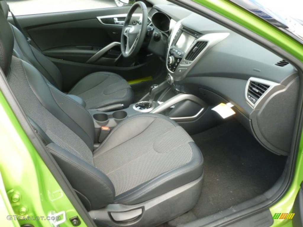 Black Interior 2012 Hyundai Veloster Standard Veloster Model Photo #66096174