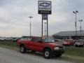 2002 Victory Red Chevrolet S10 LS Extended Cab 4x4  photo #1
