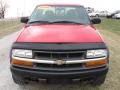 2002 Victory Red Chevrolet S10 LS Extended Cab 4x4  photo #2