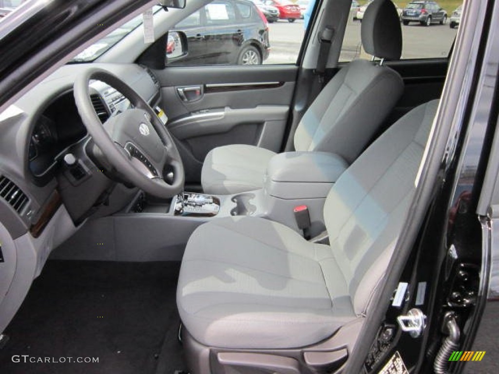 Gray Interior 2012 Hyundai Santa Fe GLS V6 AWD Photo #66097320
