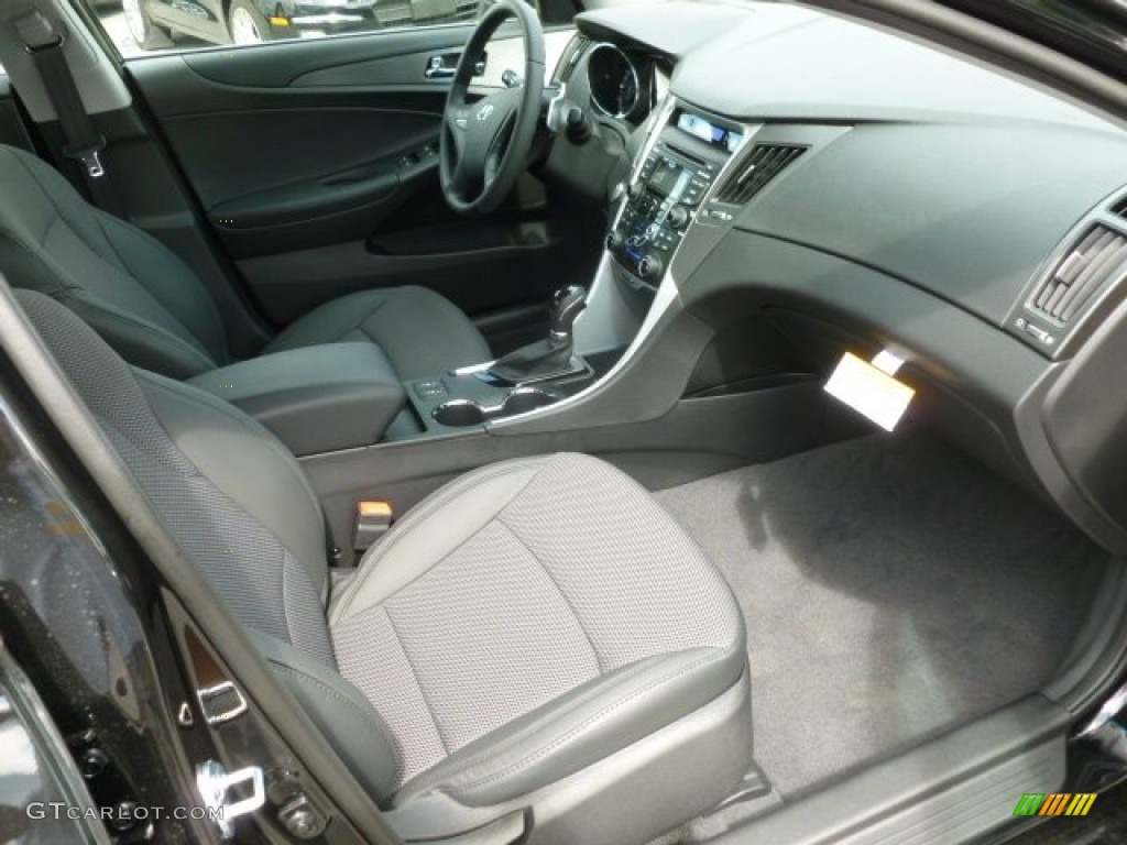 Black Interior 2013 Hyundai Sonata SE 2.0T Photo #66097734
