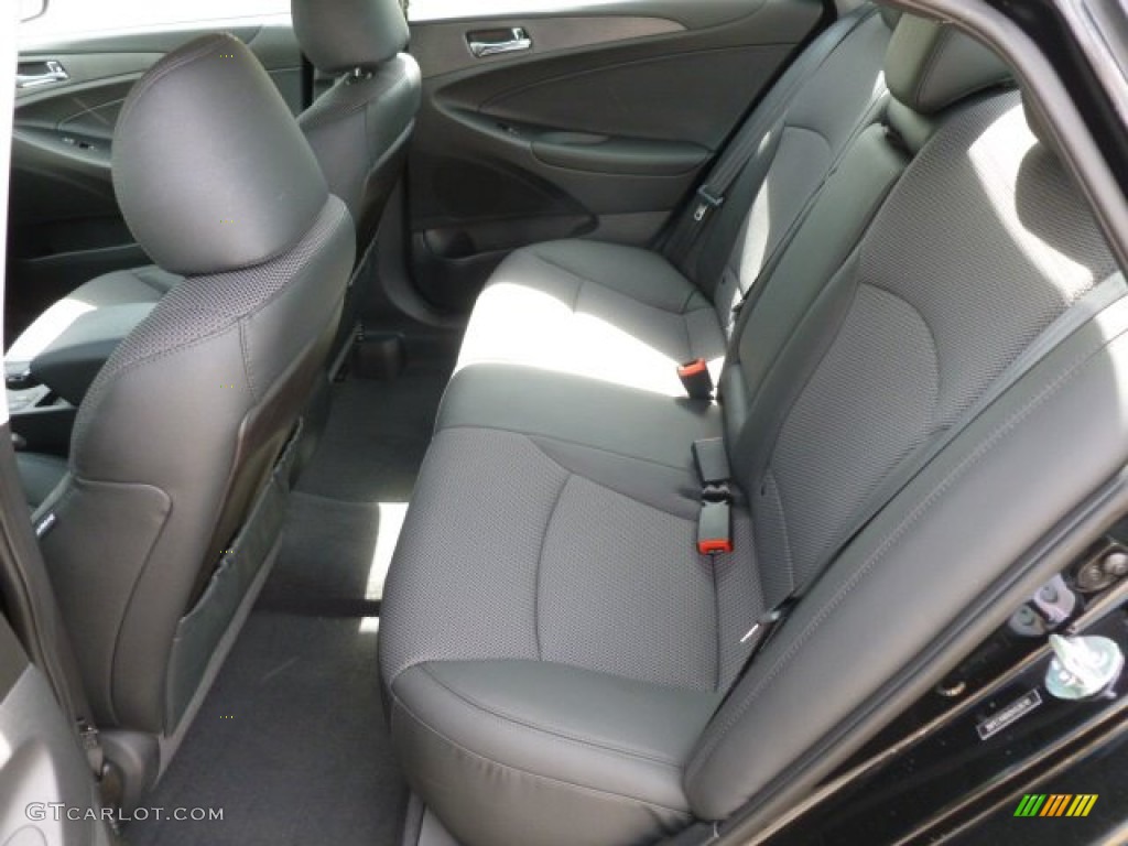 Black Interior 2013 Hyundai Sonata SE 2.0T Photo #66097761