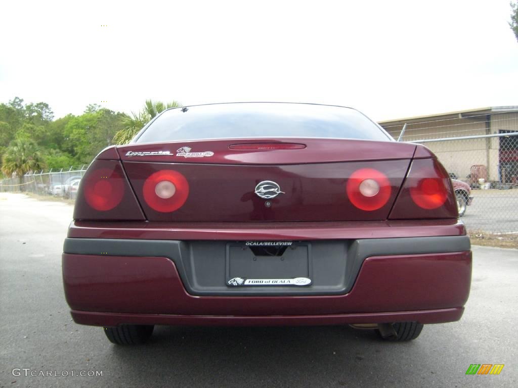 2001 Impala  - Dark Carmine Red Metallic / Neutral photo #4