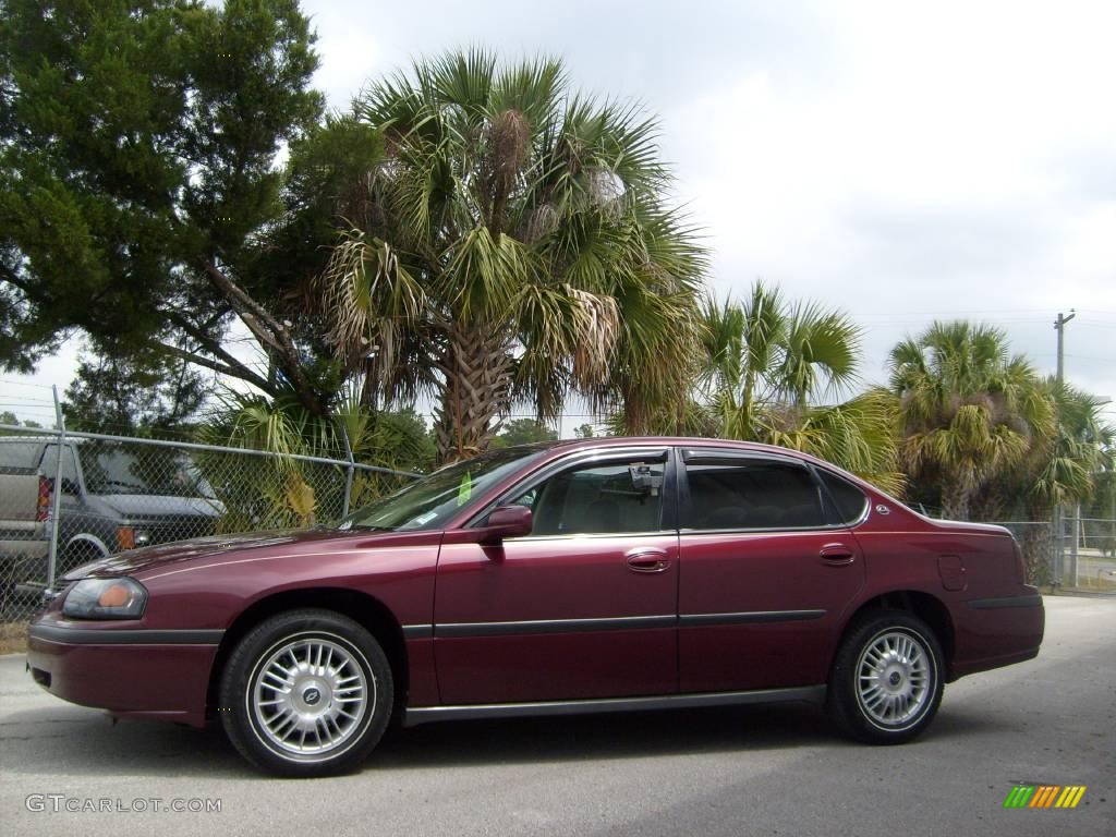 2001 Impala  - Dark Carmine Red Metallic / Neutral photo #6