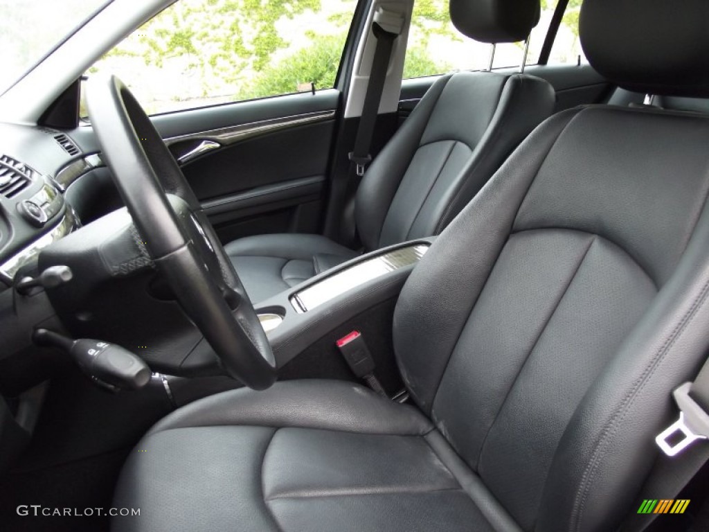 Black Interior 2008 Mercedes-Benz E 350 Sedan Photo #66098182