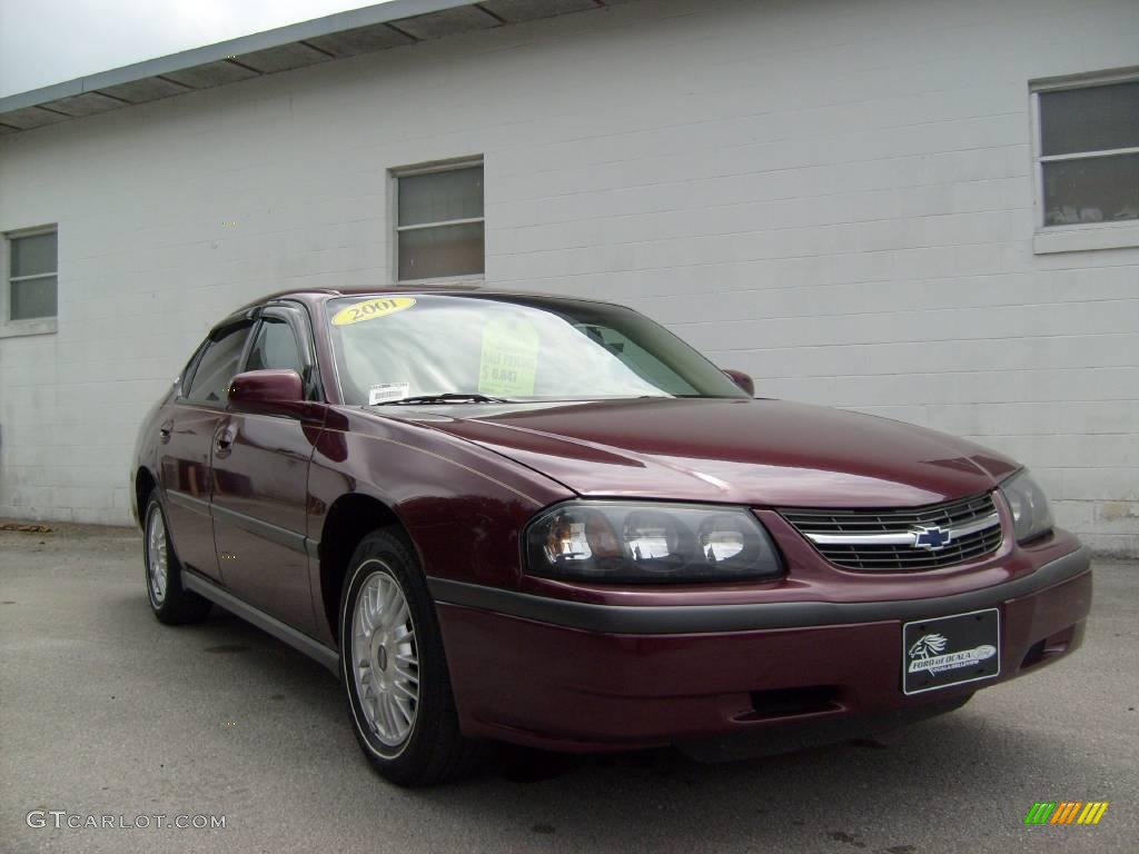 2001 Impala  - Dark Carmine Red Metallic / Neutral photo #9