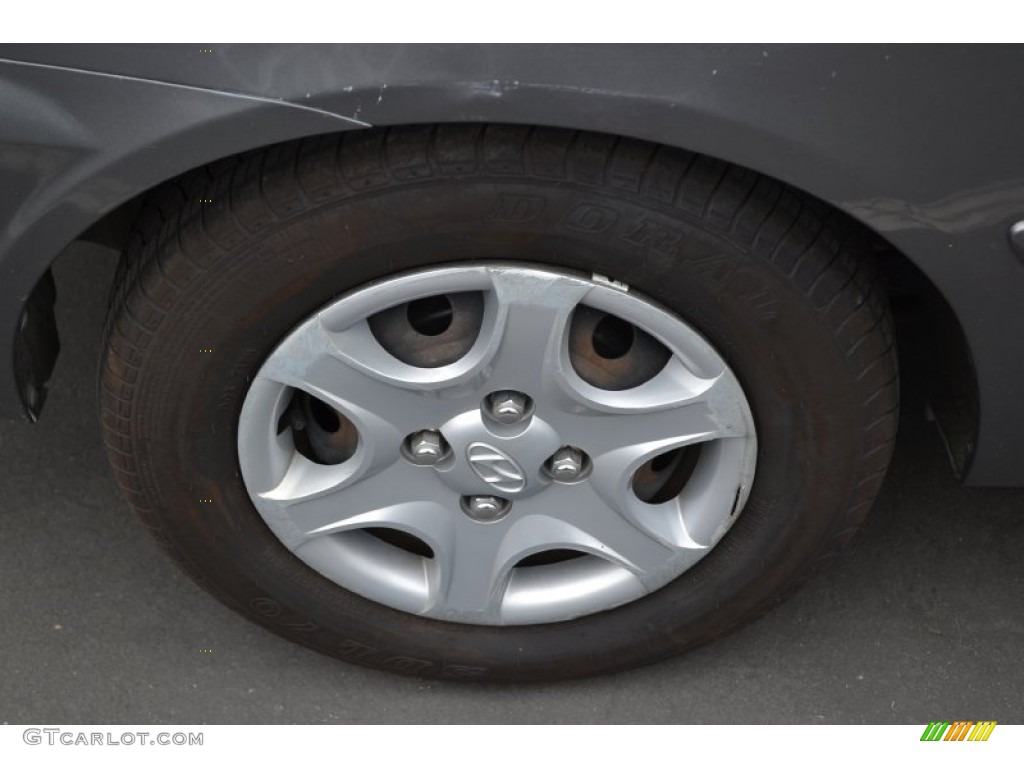 2005 Accent GLS Coupe - Stormy Gray / Gray photo #2