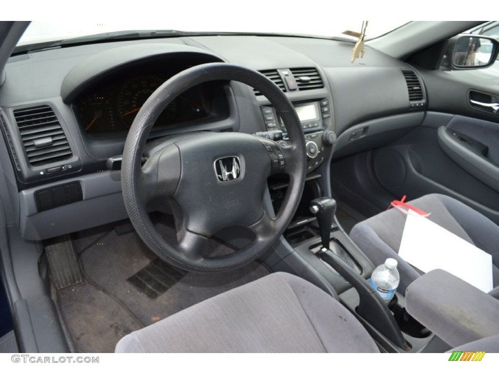 2005 Honda Accord LX Sedan Gray Dashboard Photo #66098910
