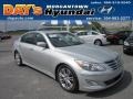 2012 Platinum Silver Metallic Hyundai Genesis 3.8 Sedan  photo #2