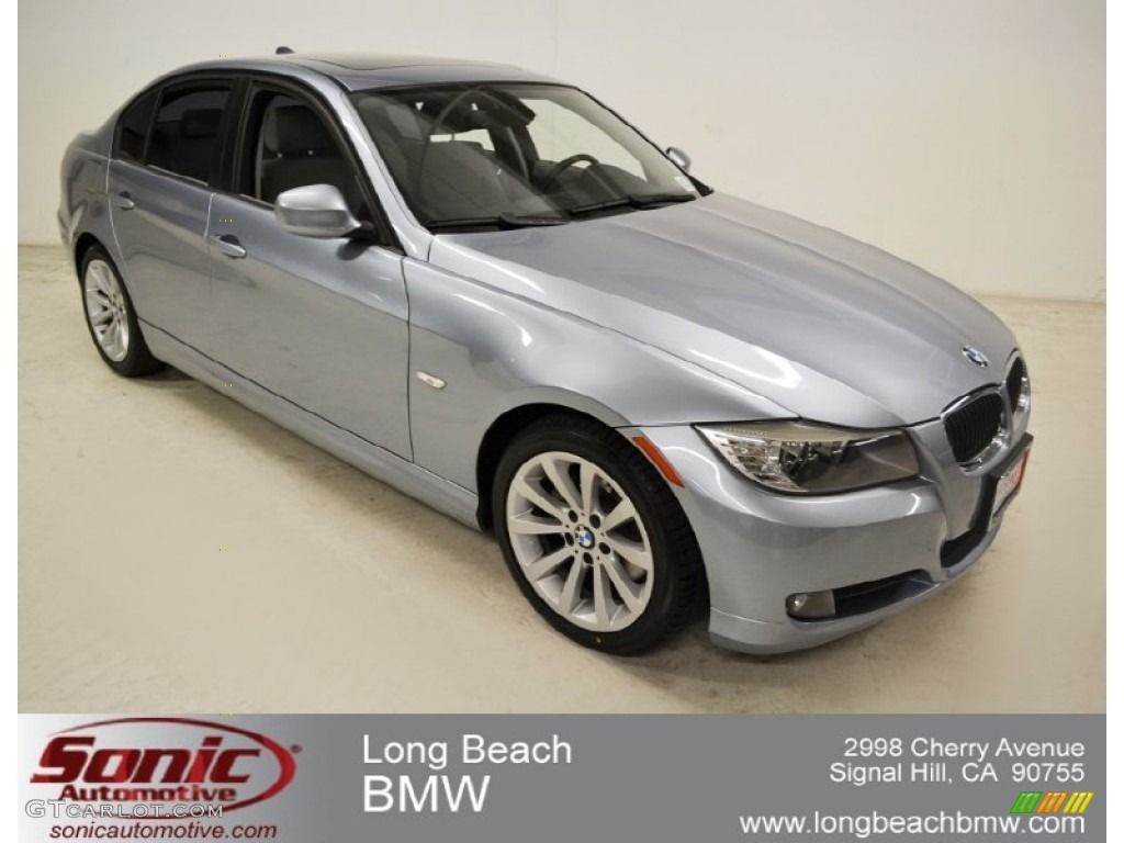2009 3 Series 328i Sedan - Blue Water Metallic / Grey photo #2