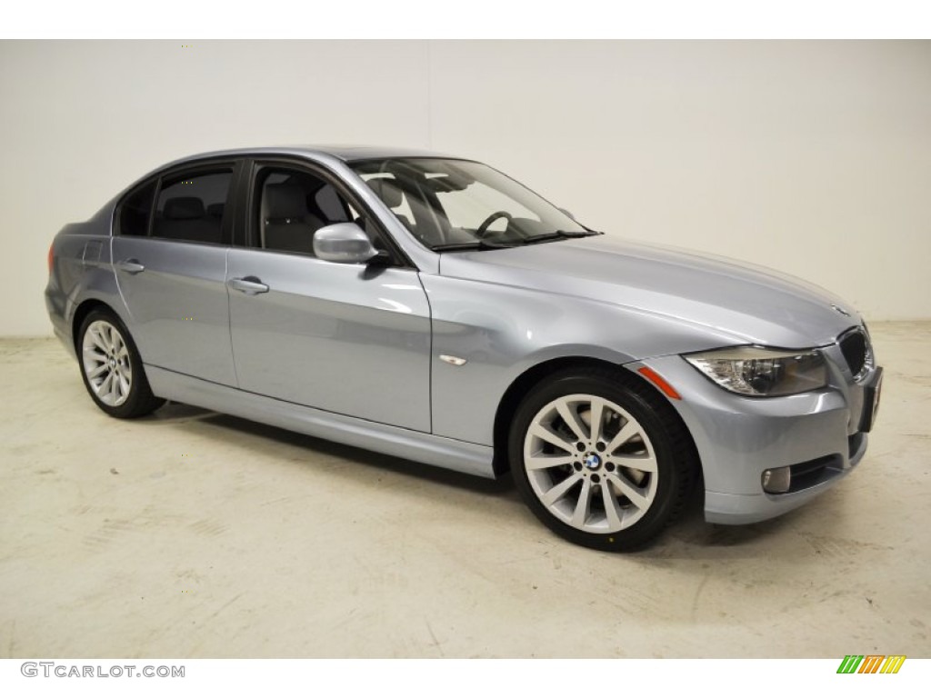 2009 3 Series 328i Sedan - Blue Water Metallic / Grey photo #3