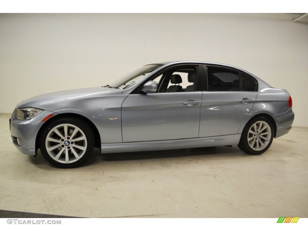 2009 3 Series 328i Sedan - Blue Water Metallic / Grey photo #9