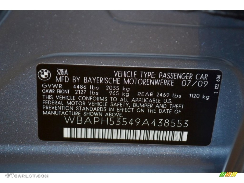 2009 3 Series 328i Sedan - Blue Water Metallic / Grey photo #11