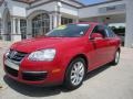 2010 Salsa Red Volkswagen Jetta SE Sedan  photo #1