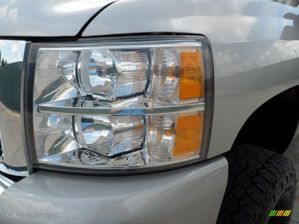 2008 Silverado 1500 LS Crew Cab 4x4 - Silver Birch Metallic / Dark Titanium photo #10