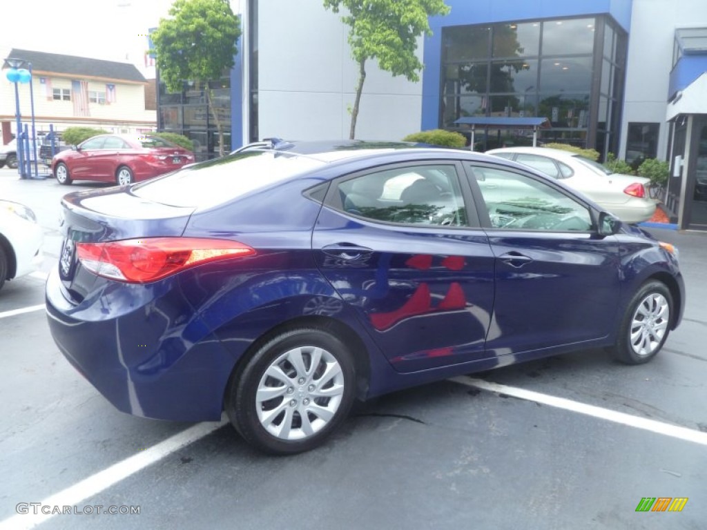 2011 Elantra GLS - Indigo Blue Pearl / Gray photo #5