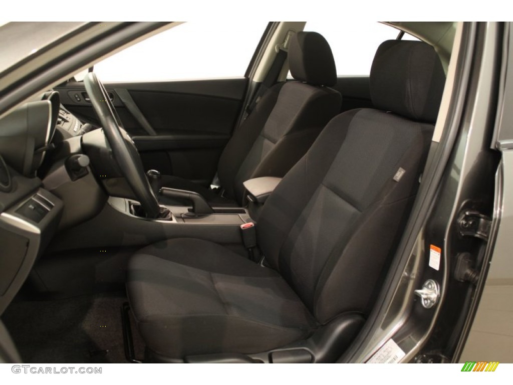 Black Interior 2010 Mazda MAZDA3 i Sport 4 Door Photo #66102147
