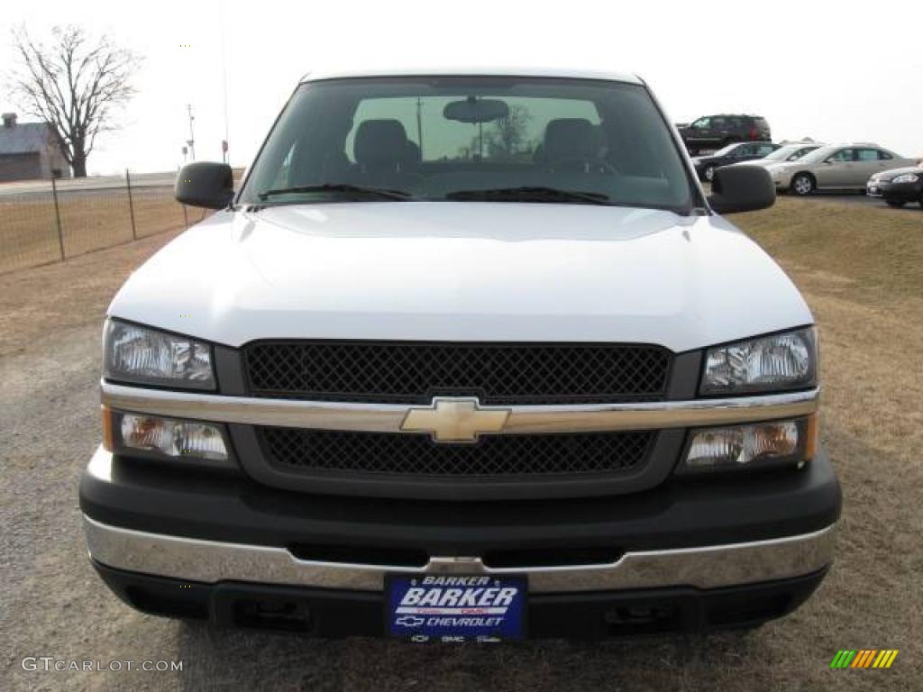 2004 Silverado 1500 LS Extended Cab 4x4 - Summit White / Dark Charcoal photo #2