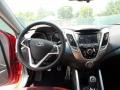 Black/Red 2012 Hyundai Veloster Standard Veloster Model Dashboard