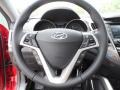 Black/Red 2012 Hyundai Veloster Standard Veloster Model Steering Wheel
