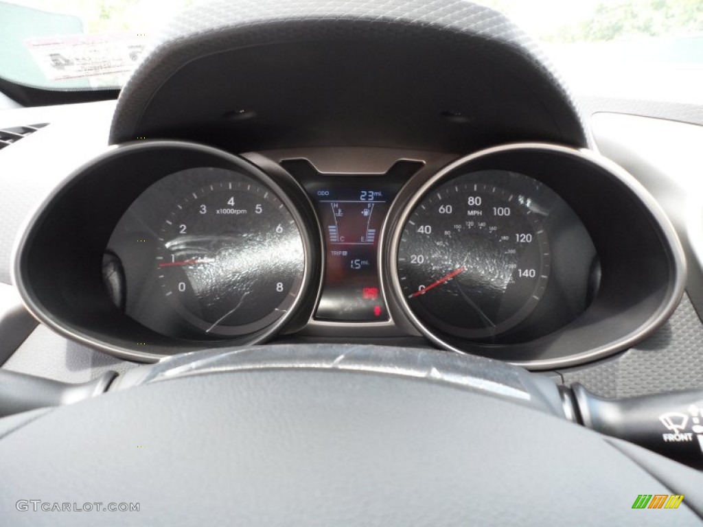 2012 Hyundai Veloster Standard Veloster Model Gauges Photo #66104460