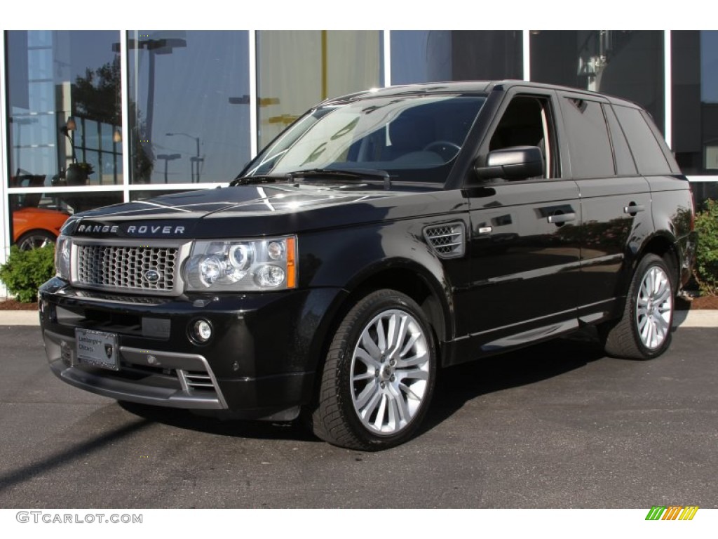 Santorini Black 2009 Land Rover Range Rover Sport Supercharged Exterior Photo #66104961