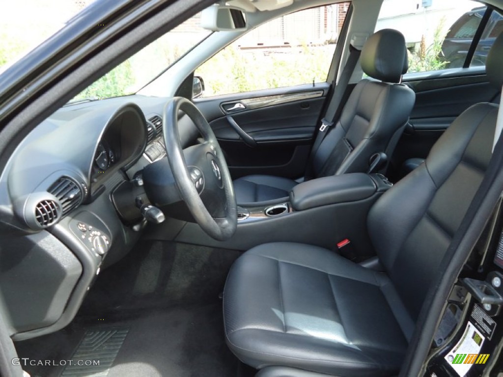 Black Interior 2007 Mercedes-Benz C 230 Sport Photo #66105102