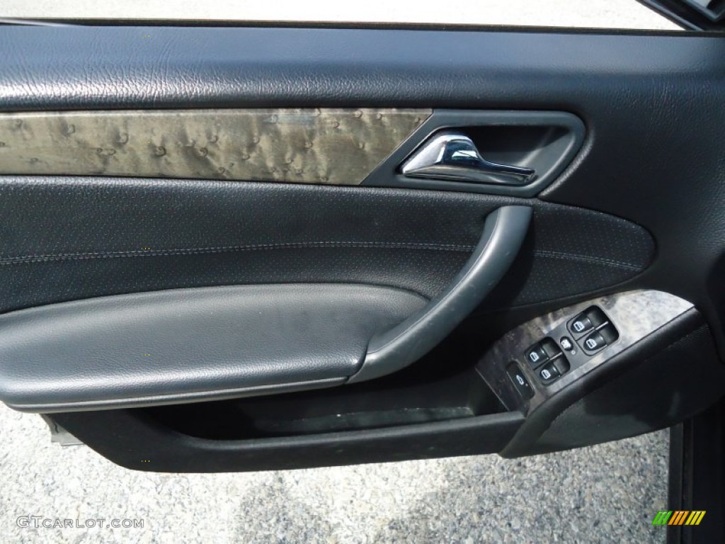 2007 Mercedes-Benz C 230 Sport Black Door Panel Photo #66105111