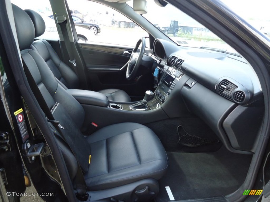 Black Interior 2007 Mercedes-Benz C 230 Sport Photo #66105129