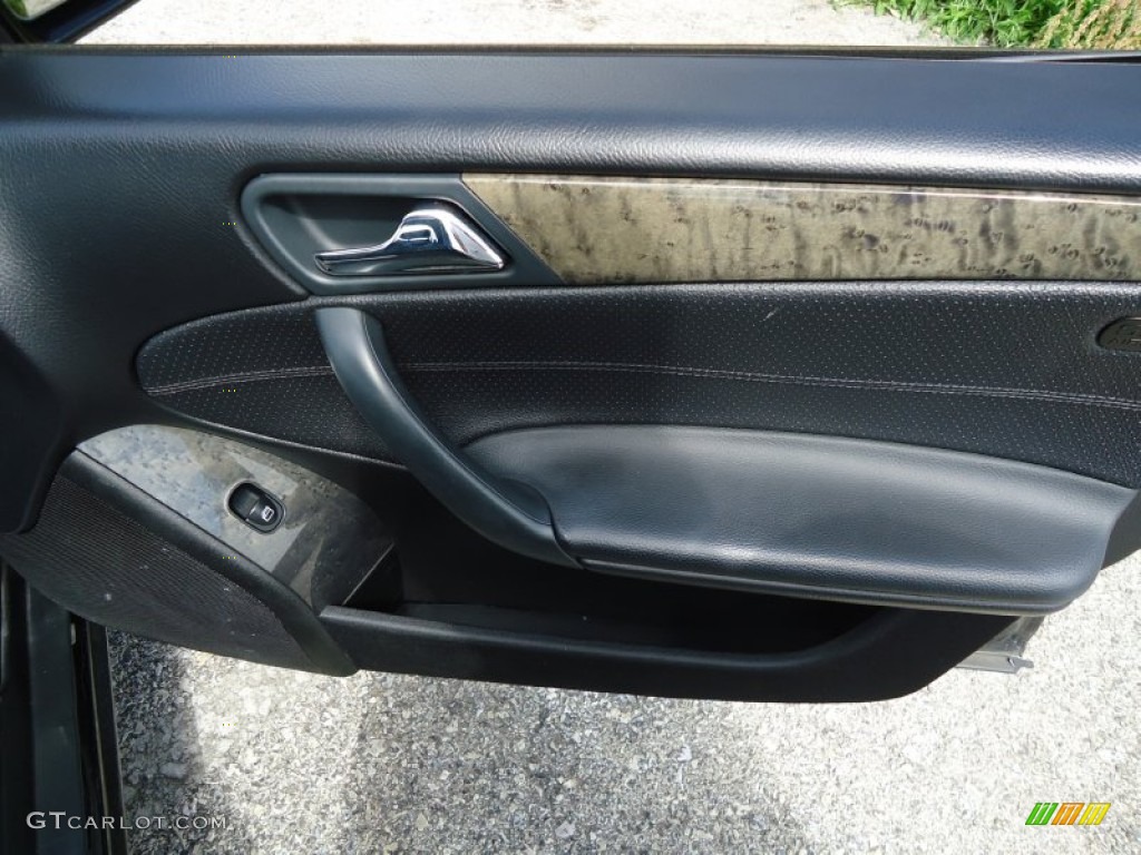 2007 Mercedes-Benz C 230 Sport Black Door Panel Photo #66105141