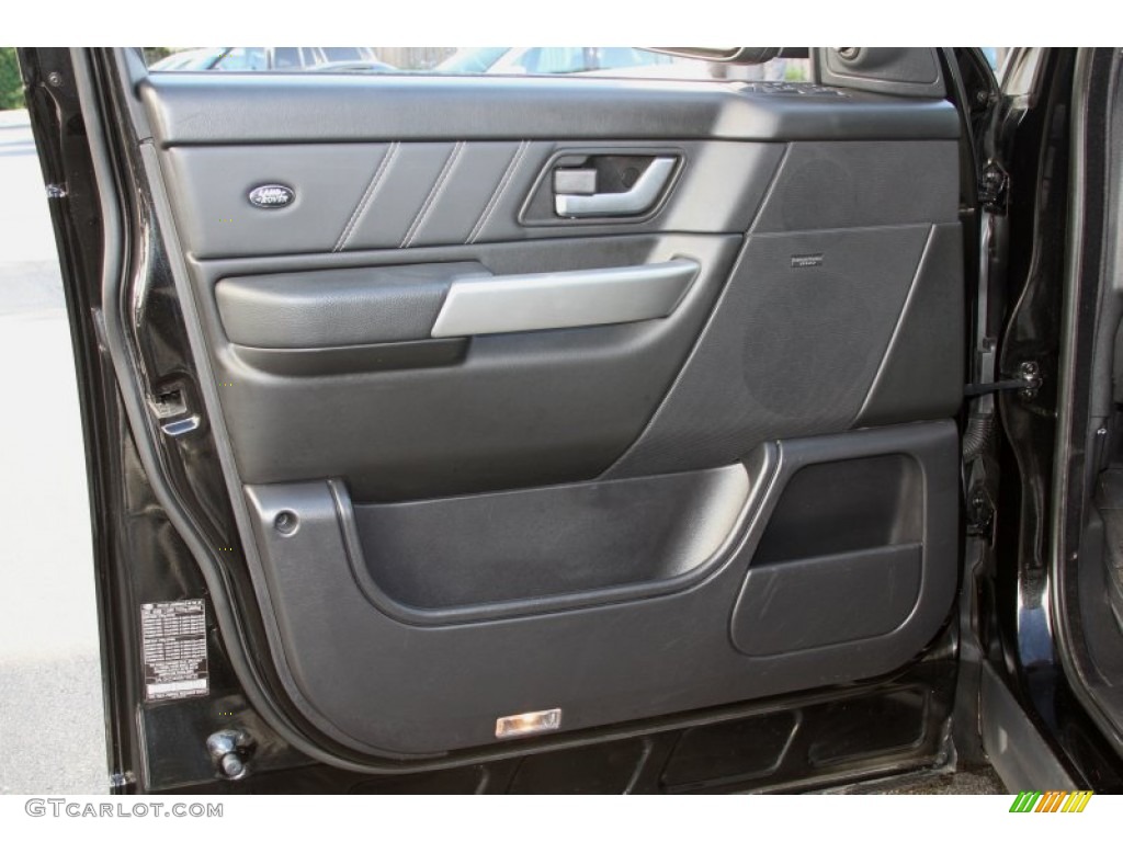 2009 Land Rover Range Rover Sport Supercharged Ebony/Ebony Door Panel Photo #66105385