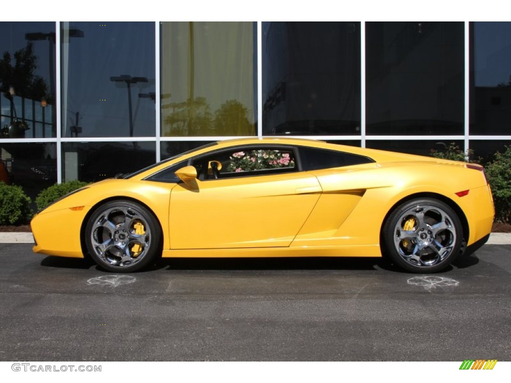 2004 Gallardo Coupe - Giallo Midas (Yellow) / Nero Perseus photo #2