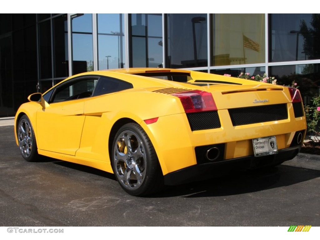 2004 Gallardo Coupe - Giallo Midas (Yellow) / Nero Perseus photo #3