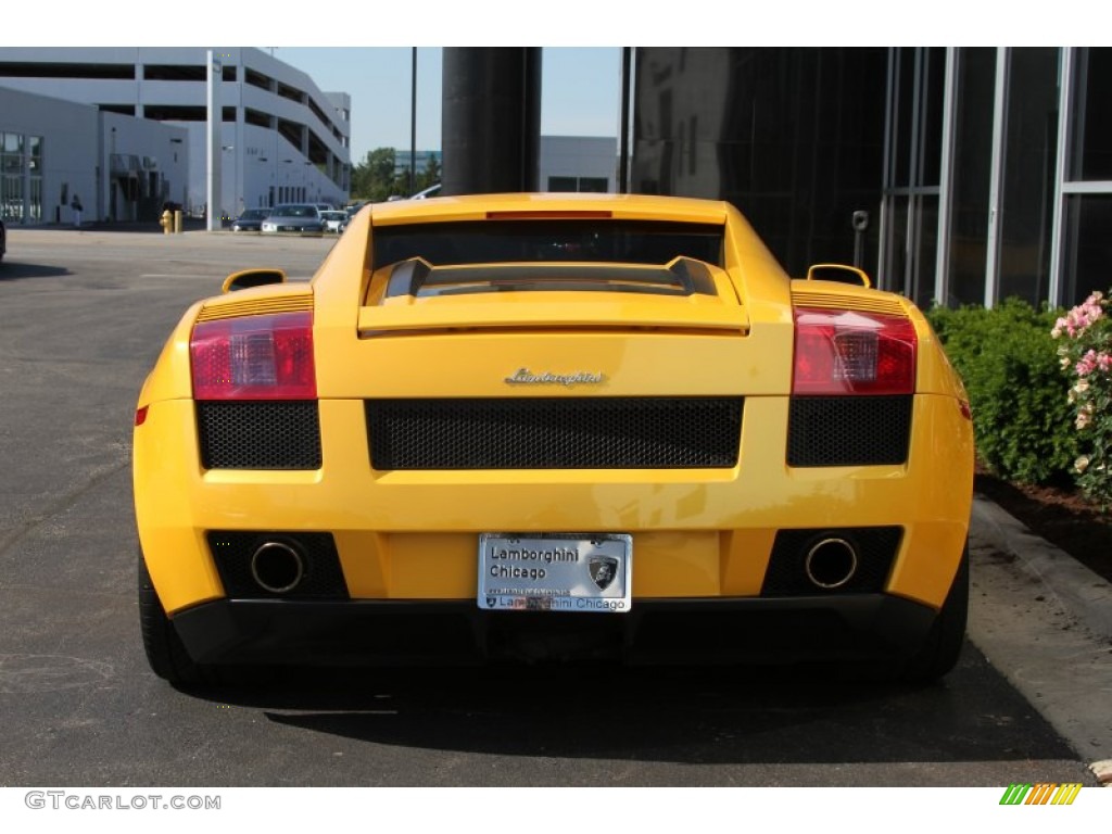 2004 Gallardo Coupe - Giallo Midas (Yellow) / Nero Perseus photo #4