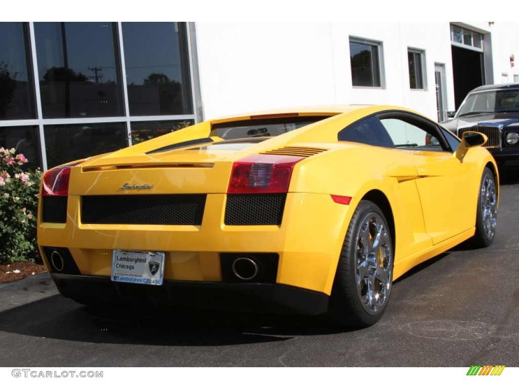 2004 Gallardo Coupe - Giallo Midas (Yellow) / Nero Perseus photo #5
