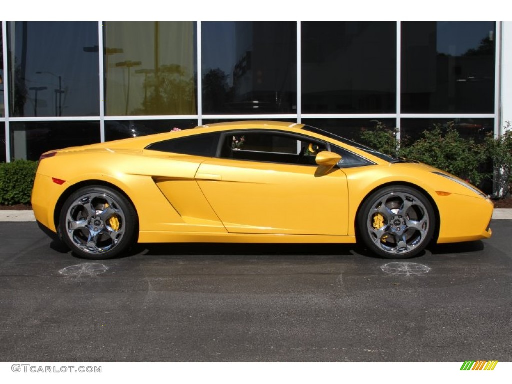 2004 Gallardo Coupe - Giallo Midas (Yellow) / Nero Perseus photo #6