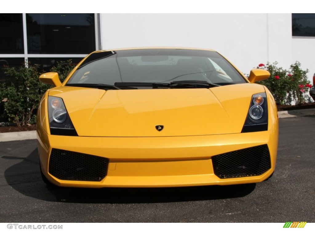 2004 Gallardo Coupe - Giallo Midas (Yellow) / Nero Perseus photo #8