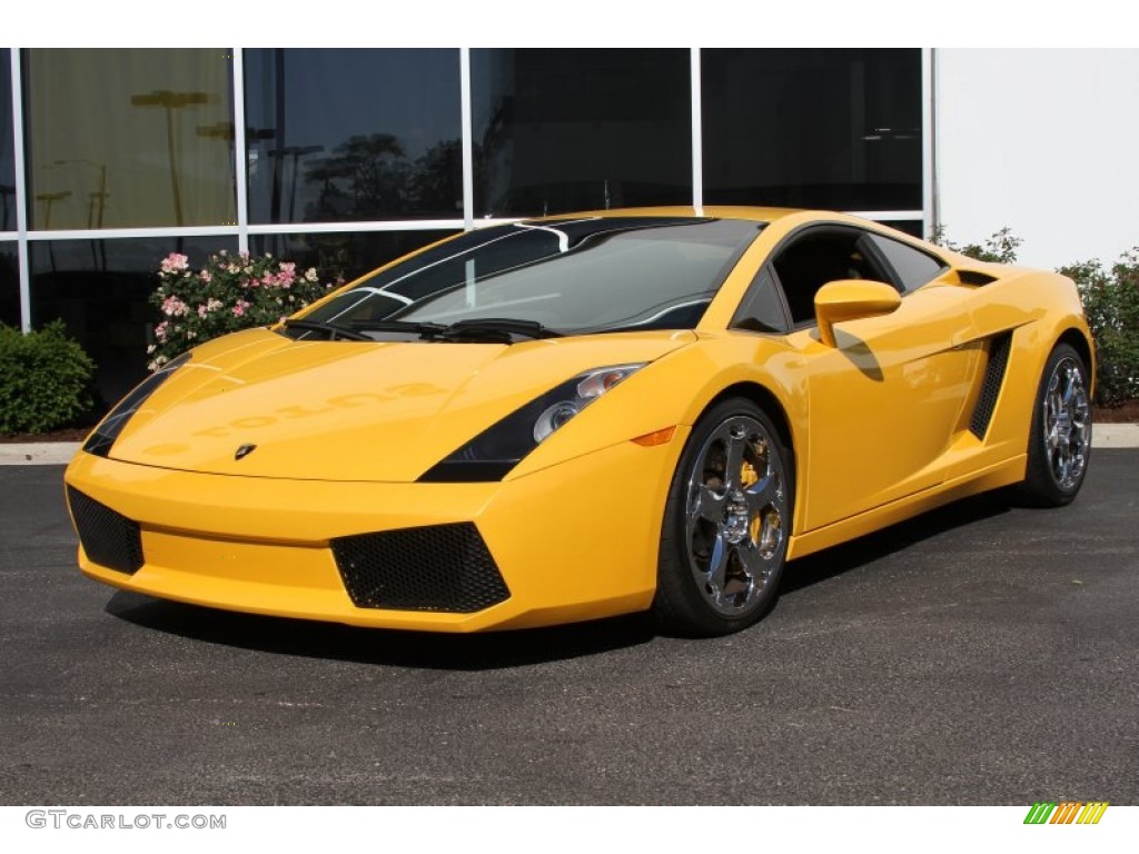 Giallo Midas (Yellow) 2004 Lamborghini Gallardo Coupe Exterior Photo #66105762