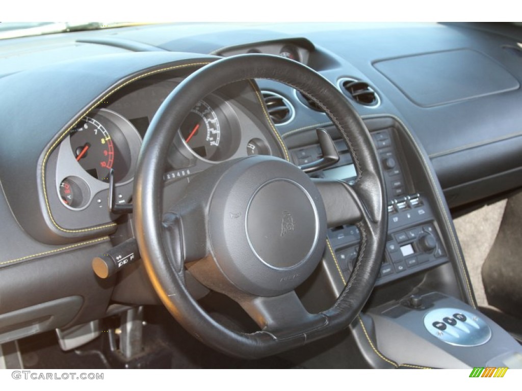 Nero Perseus Interior 2004 Lamborghini Gallardo Coupe Photo #66105822